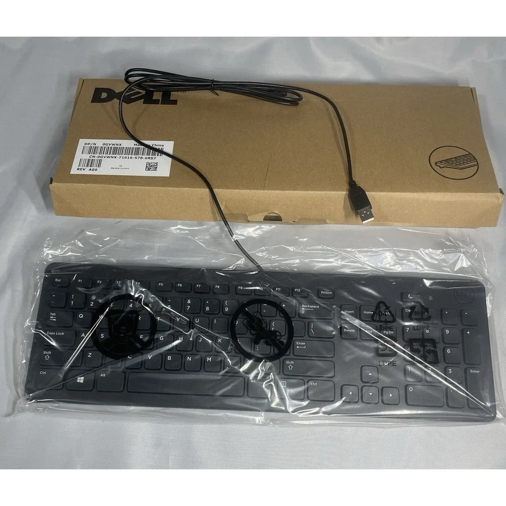 DELL Keyboard OGVWNX USB Wired PC Keyboard - New in Box